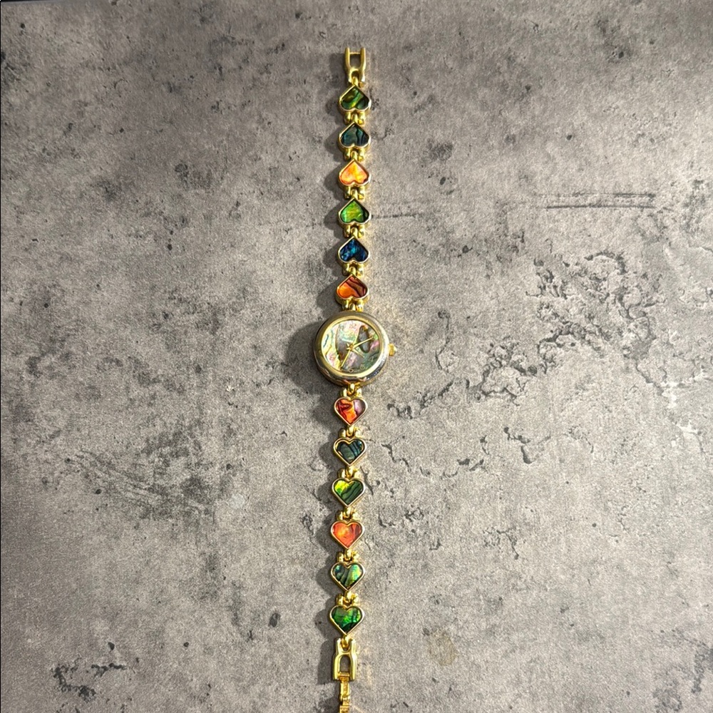 Vintage Colorful Heart Bracelet